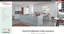 Desktop Screenshot of kuechen-grossjohann.de