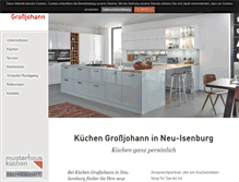 Tablet Screenshot of kuechen-grossjohann.de